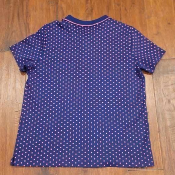 Medium Women’s Blue Polka Dot Polo T-Shirt - Excellent Condition! - Picture 3 of 7
